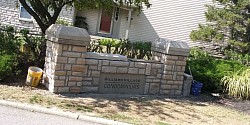 Entrance sign Hilliard Ohio