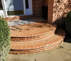 Complete grind out and reset all bullnose bricks